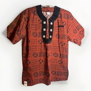 Disney World Animal Kingdom African Dashiki Costume Top Shirt Adult Small.  Dd